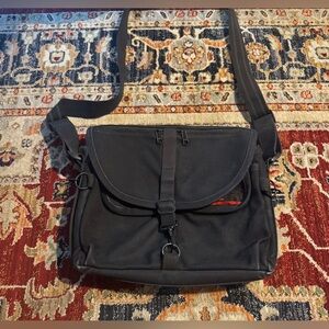 Domke F-804 Super Satchel Black/Blue Canvas Discontinued